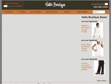 Tablet Screenshot of helloboutique.com
